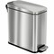 Hls Commercial 3 gal Rectangular Indoor Metal Can, Silver, Step Pedal, Stainless Steel, 7 in HLSS03RFR - alternate 1