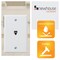 Newhouse Hardware White Surface Phone Jack Plate PHP-WH-01 - alternate 4