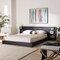 Baxton Studio Elina Modern Ebony Black Wood Queen Size Platform Bed with Built-In Shelves 252-13764-ZORO - alternate 4