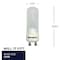 Bulbrite 50W Dimmable Halogen DJD Bulbs, Frost Glass, Twist & Lock Bi-Pin GU10 Base, 650lu , 4PK 862794 - alternate 6