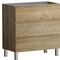 Homeroots 32" Oak Wood Freestanding Bathroom Vanity With White Sink And Three Drawers 627370 - alternate 4