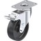 Blickle Swivel Plate Caster, Blk Nylon, 4", Brake LKPA-POA 100G-12-FI - alternate 1