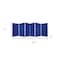 Homeroots 71" Blue Iron Folding Six Panel Screen Room Divider 370384 - alternate 2