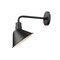 Homeroots Wide Shade Matte Black LED Wall Light 398461 - alternate 3