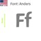 Aacc Self-Adhesive Vinyl Letter: f, Scale: 11 in. Color: Gray Font: Anders by AACC-Anders-lf-Gray-I11x1 - alternate 1