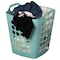 Basicwise Flexible Plastic Laundry Basket - Square Storage Hamper with Side Handles for Easy Carrying QI003857.L.GN - alternate 4