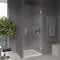 Fab Glass And Mirror Single Swing Hinge Frameless Glass Shower Door - 3/8in Tempered Glass with Smart Guard Easy Clea SHRO28X76CH - alternate 3