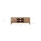 Homeroots 63in Wood Brown Reclaimed Pine And Plywood Open Shelving TV Stand 404266 - alternate 2