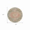 Homeroots 8' Brown Round Floral Medallion Washable Indoor Outdoor Area Rug 607838 - alternate 3