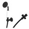 Kingston Brass Hand Shower Kit, Matte Black KX1060SD - alternate 1