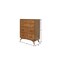 Homeroots 38" Brown Solid Wood Four Drawer Chest 524141 - alternate 9