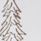 Homeroots 19" X 10" Natural And White Wood Christmas Tree Hanging Wall Decor 634743 - alternate 1