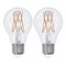 Bulbrite 75-Watt Equivalent A19 Clear Dimmable Edison LED Light Bulb Warm White, 2PK 861578 - alternate 1