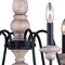 Vaxcel Georgetown 6 Light Gray Wood Farmhouse Chandelier H0236 - alternate 5