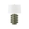 Hudson Valley Lighting Roselle 17.25 in. Table Lamp Aged Brass/Ceramic Moss Crackle L9126-AGB/CMC - alternate 1