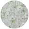 Homeroots 8' Mint Green And Ivory Round Floral Washable Indoor Outdoor Area Rug 611158 - alternate 5