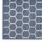 Homeroots 8' Blue And Ivory Geometric Indoor Outdoor Runner Rug 564050 - alternate 5