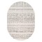 World Rug Gallery Geometric Boho Area Rug 5 ft x 7 ft Oval Gray MON843GRAY5OV - alternate 2