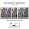 World Rug Gallery Bohemian Stripe Lines Shag Area Rug 2 ft x 3 ft Anthracite WR128ANTHRACITE2X3 - alternate 5