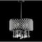 Jonathan Y Gigi 17 in. Metal/Crystal Adjustable LED Drop Chandelier, Black/Clear JYL7464A - alternate 9