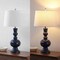 Jonathan Y Genie 28.5" Glass LED Table Lamp, Navy, 2PK JYL1061E-SET2 - alternate 8