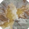 Homeroots 8' Gold And Gray Round Abstract Washable Indoor Outdoor Area Rug 615610 - alternate 5