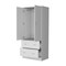 Homeroots 71" White Two Door Two Drawer Combo Dresser 552277 - alternate 5