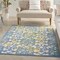 Homeroots 5' X 8' Ivory Blue And Yellow Trellis Indoor Outdoor Area Rug 546809 - alternate 4