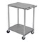 Luxor Utility Cart with Lipped Plastic Shelves, 300 lb Load Capacity, 2 Shelves, 24 in L, 18 in W STC22-G - alternate 4