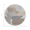 Homeroots 8' Taupe And Gray Round Abstract Washable Indoor Outdoor Area Rug 632193 - alternate 4