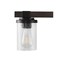 Jonathan Y Bungalow 32" 4-Light Iron/Seeded Glass Rustic Farmhouse LED Vanity Light, Oil Rubbed Bronze JYL7510A - alternate 5