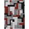 Homeroots 8' X 10' Gray Ivory And Red Geometric Washable Indoor Outdoor Area Rug 613214 - alternate 3