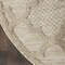 Homeroots 4' Cream And Beige Round Geometric Indoor Outdoor Area Rug 572336 - alternate 6