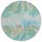 Homeroots 8' Sky Blue And Ivory Round Abstract Washable Indoor Outdoor Area Rug 631355 - alternate 4