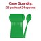 Smarty Had A Party Green Disposable Plastic Party Spoons, 600PK 410S-G-CASE - alternate 5
