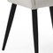 Homeroots Set of Two 23" Off White and Black Upholstered Arm Chair 526462 - alternate 2