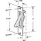 Prime-Line Pocket Door Edge, Flush Mortise Pull, Matte Black N 72748 - alternate 3