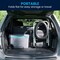 Flash Furniture HERCULES Folding Trvl Toilet w/Toilet Tissue Holder, Stainless Steel Frme w/Non-Slip Rubber Ft, BLK DC-HY6118S-SLVBLK-GG - alternate 4