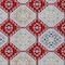 Homeroots 3' X 5' Red And Navy Blue Floral Washable Indoor Outdoor Area Rug 610769 - alternate 2