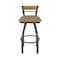 Holland Bar Stool Co Revelle 30in Swivel Bar Stool with Bronze Finish, Medium Back and Canter Sand Seat 881 - alternate 4