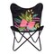 Homeroots 26" Black Tropical Butterfly Chair 556450 - alternate 4