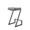 Armen Living Atlantis 26in Backless Counter Stool with Matte Black Iron and Vintage Gray Faux Leather LCAT26BLKVGRY - alternate 5