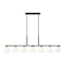 Z-Lite Naya 7-Light Linear Chandelier, 64 in W, Matte Black 7518-7L-MB - alternate 6