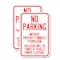 Signmission No Parking Without Property Owner's Permission Violator, 18'' X 24'', Heavy Gauge Aluminum, 2PK A-1824-2PACK-23635 - alternate 1