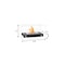 Homeroots 14in Black And Silver Metal BioEthanol Portable Firepit 654260 - alternate 2