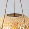 Vidalite Fos 3-Light Pendant with Woven Bamboo and Linen Shade, Brushed Brass Canopy, Adjustable Height  CE1009201 - alternate 6