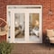 Vdomdoors Front Exterior Prehung Metal-Plastic Double Doors Frosted Glass / MANUX 8102 White Silk / Office Co MANUX8102DEXD-WS-W72+16xH80+14-RH-I - alternate 2