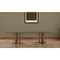 Homeroots 118" Brown And Brass Stainless Steel Double Pedestal Base Dining Table 487879 - alternate 5