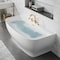 Anzzi Freestanding Tub, 64.9 in L, 30.7 in W, Brushed Gold, Acrylic, Center FT-AZ112-473BG - alternate 3