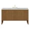 James Martin Vanities Hudson 60" Single Vanity, Honey Oak w/ 3 CM Eternal Jasmine Pearl Silestone Top 435-V60S-HNO-3EJP - alternate 1